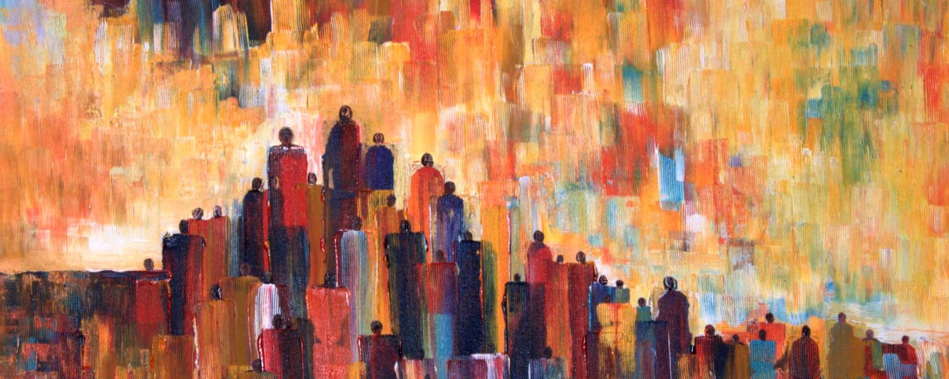 Elegance painting in earth colors by P. Akiiki